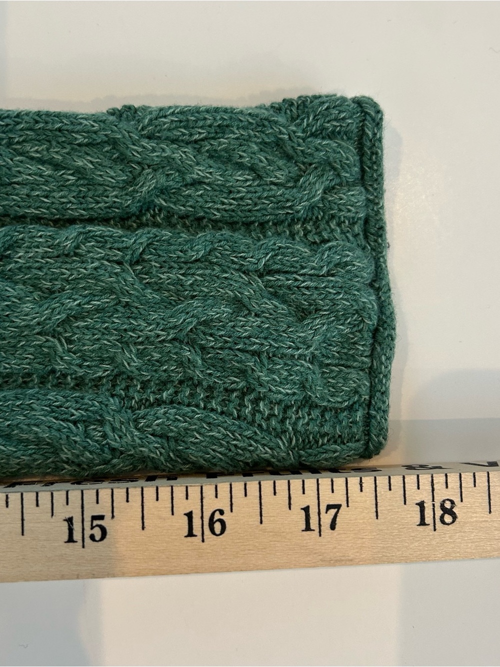 Lauren Ralph Lauren – Women’s L – Green 100% Cotton Cable Knit Boatneck Sweater - Picture 7 of 8